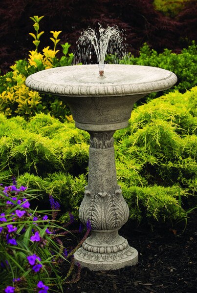 Fern Acanthus Sculptural Architectural Garden Fountain